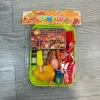 Children's role-playing toys, simulated food, barbecue, hot pot, fruit, cut-up, boys' hamburger, French fries, kitchen set Specification image